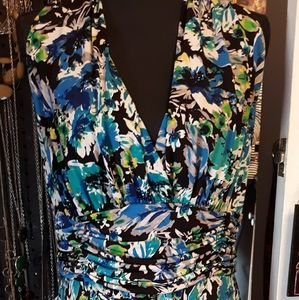 Evan Picone Floral Print Dress